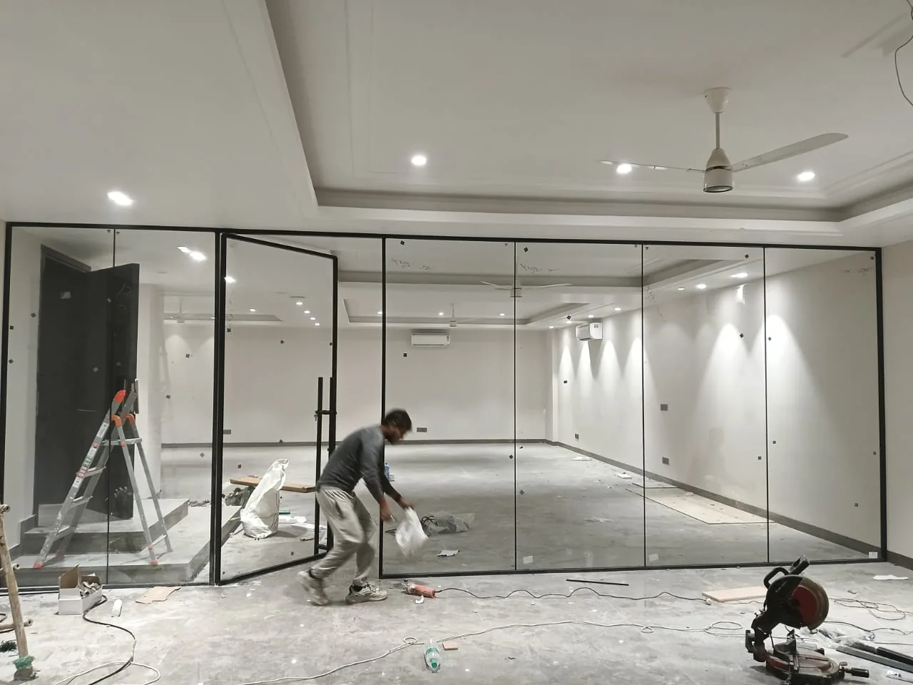 Large partition installation in progress.